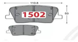 PASTILLA DE FRENO  SSANGYONG  REXTON     TRASERA          1502