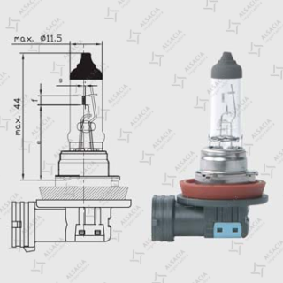 AMPOLLETA  HALOGENA                    12V 19W                                          H - 16