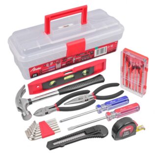 CAJA  DE  HERRAMIENTAS  PLASTICA  CON  23  HERRAMIENTAS P/HOGAR
